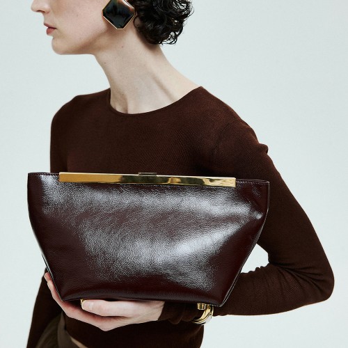 Calfskin Envelope Bag, Hand-Held Bag Calfskin Envelope Bag, Hand-Held Bag